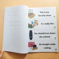 33pcsset 100 useful family sentences common english situational sentences early childhood education kids learning english books