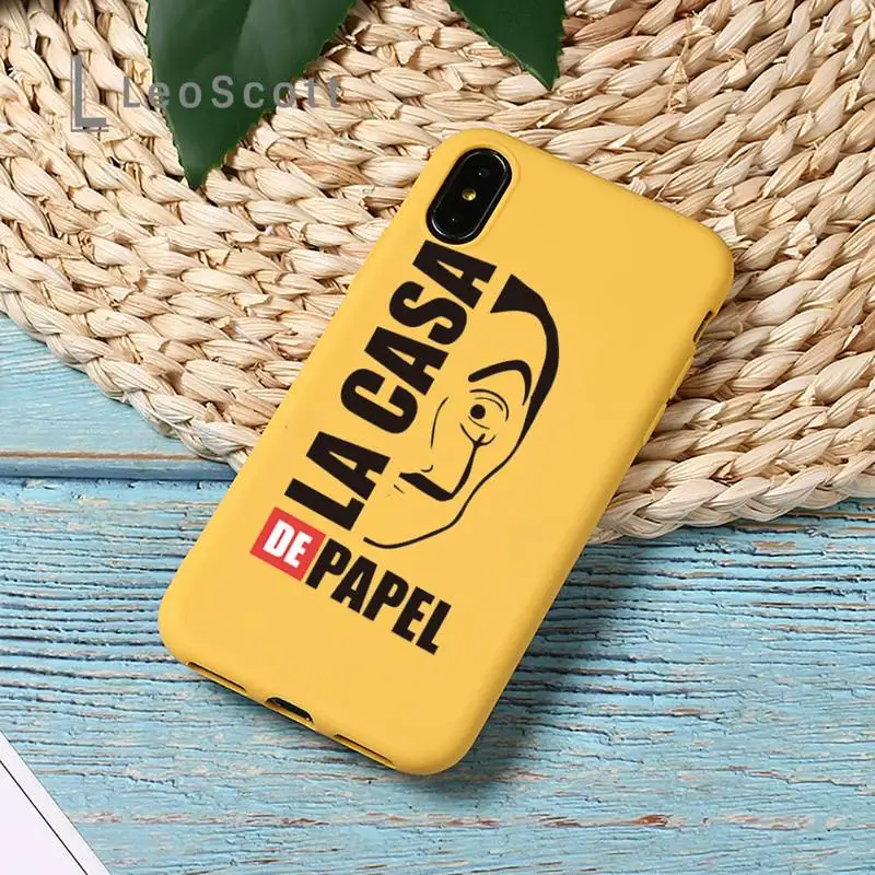 

Spain TV Money Heist House Phone Case Candy Color for iPhone 11 12 mini pro XS MAX 8 7 6 6S Plus X SE 2020 XR