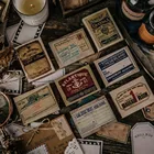 50 шт. винтажные наклейки s декоративные Стикеры для скрапбукинга стикеры планировщик Diy дневник альбом Стик этикетки милые канцелярские принадлежности