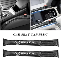 2pcs carbon fiber car seat leakproof gap protective car cover pad for mazda cx 3 cx 4 cx 5 cx 8 cx 30 mx 5 car accessories