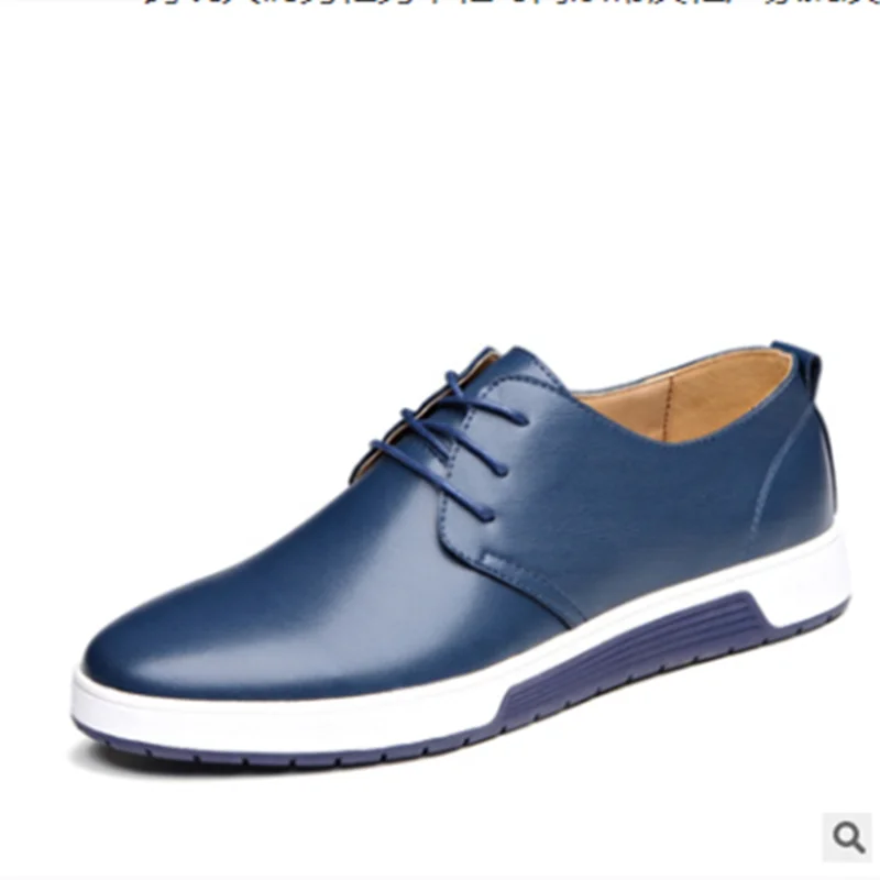 Мужские туфли оксфорды для досуга мягкая кожа микрофибра круглый носок летняя