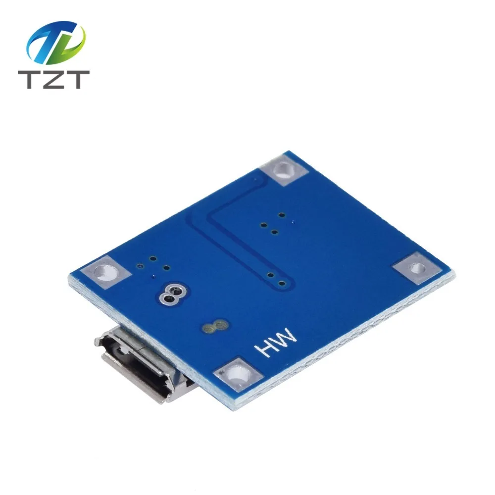 TZT тип-c/Micro USB 5V 1A 18650 TP4056 модуль зарядного устройства литиевой батареи зарядная плата с защитой двойные функции 1A li-ion