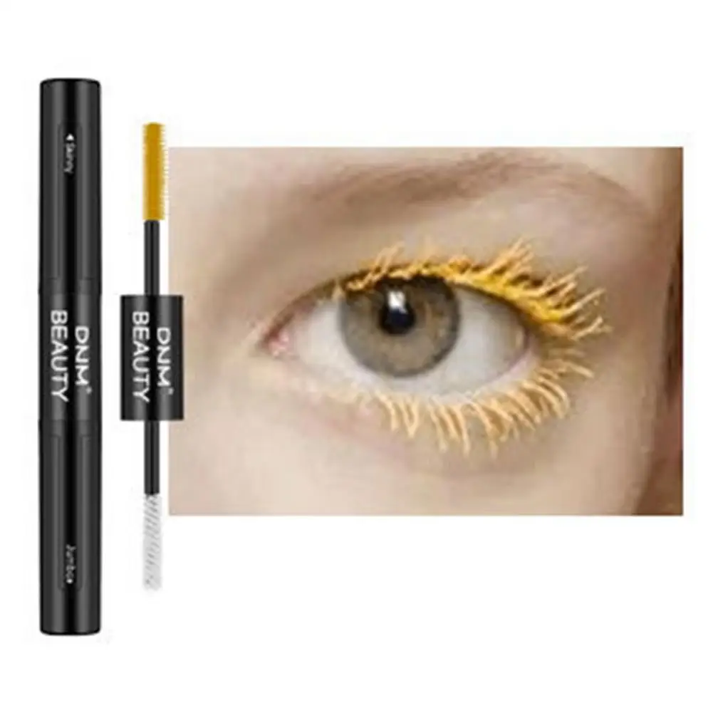 Romantic Beauty Double-head Color Mascara Waterproof And Does Not Take Off Makeup Thick Lengthen Mascara Eye Cosmetics