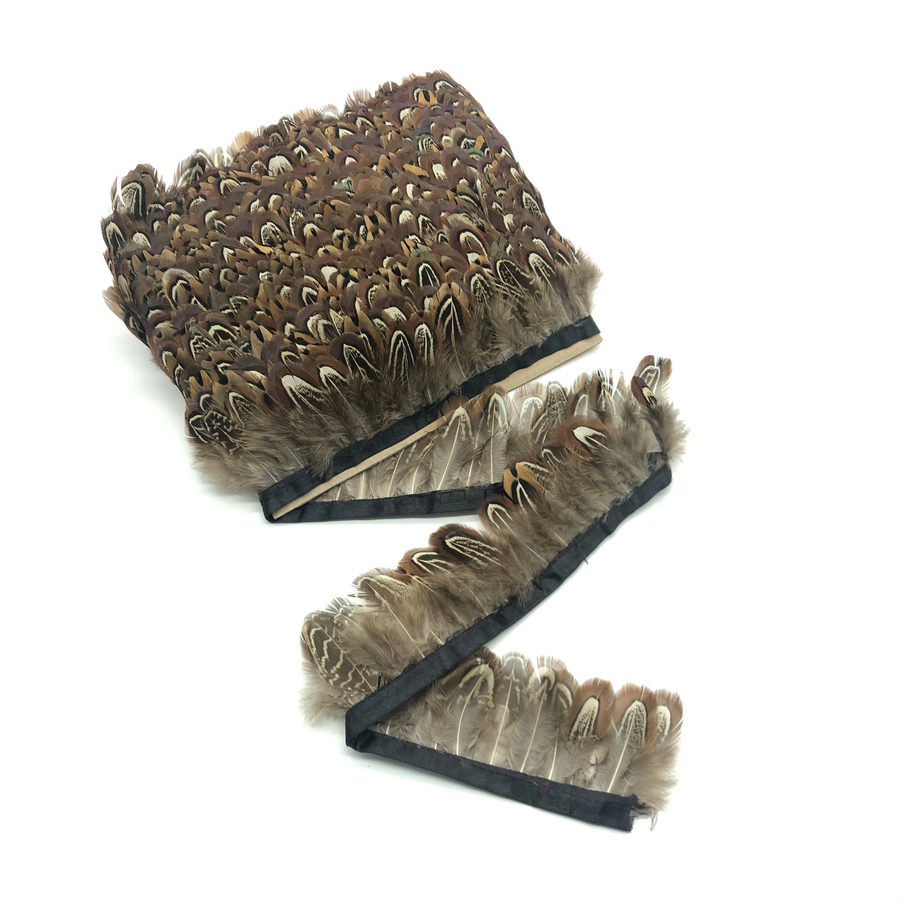 Высококачественные перышки для рукоделия из натурального фазана 1 ярд