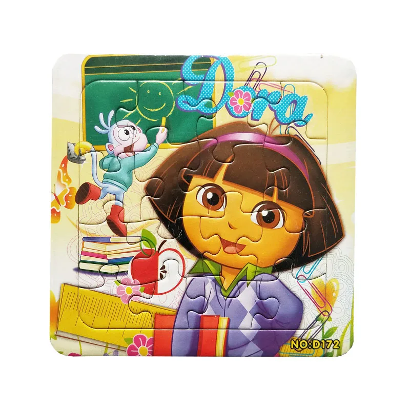 Пазлы с известными изображением героев мультфильма Даша путешественница и