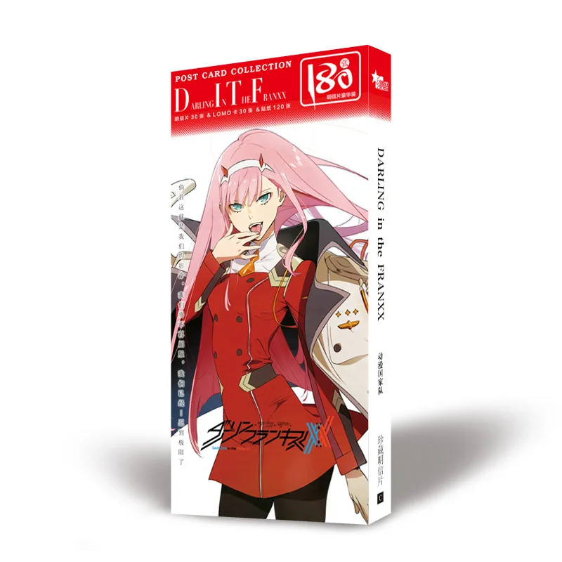 1 шт. аниме дорогой в FRANXX DITF Подарочная коробка чашка для воды наклейки открытки и