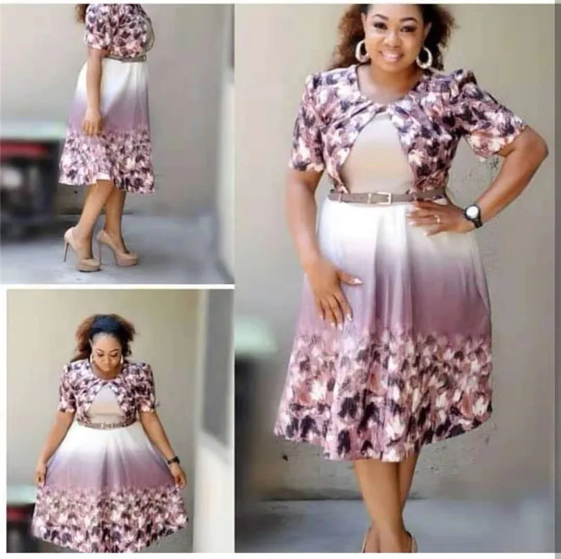 Новинка лета 2019 популярные платья с короткими рукавами и поясом в европейском