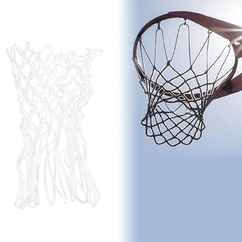 

Nylon Braided Regular Size Professional Basketball Net Replacement Basketball Net All-Weather Heavy Duty Thick Net 12 Loops (Red