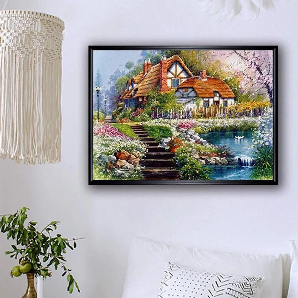 

5D Full Drill Diamond Painting Kit, DIY Diamond Number Rhinestone Painting Kits for Adults and Children Embroidery Diamond Arts