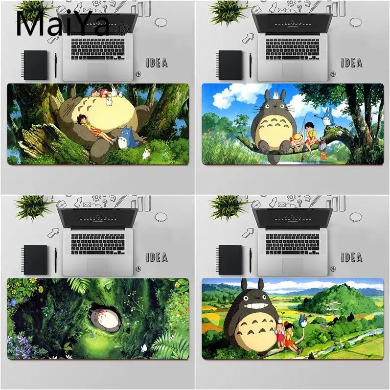 

Maiya Top Quality My Neighbor Totoro Unique Desktop Pad Game Mousepad Free Shipping Large Mouse Pad Keyboards Mat