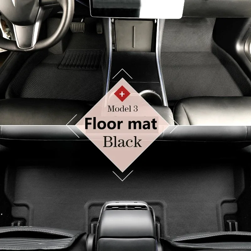 

Fully Surrounded Special Foot Pad For Tesla Model 3 Non-Slip Floor Mat TPE XPE High-quality Interior Floor Mats