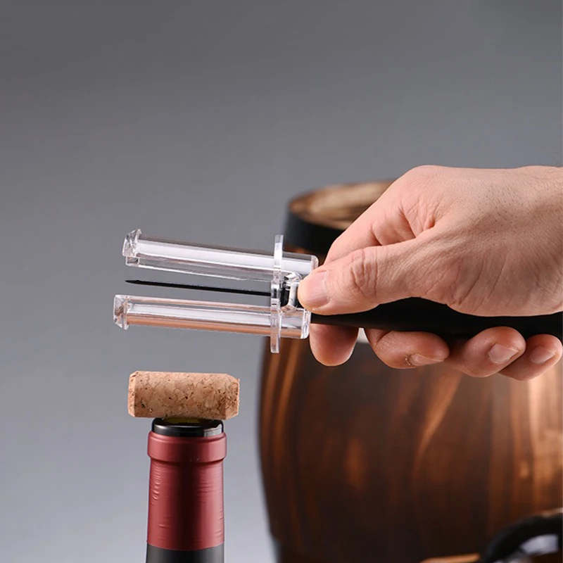 

Wine Bottle Opener Air Pump Opening Tools Stainless Steel Pin Jar Cork Remover Corkscrew With Red Wine Stopper