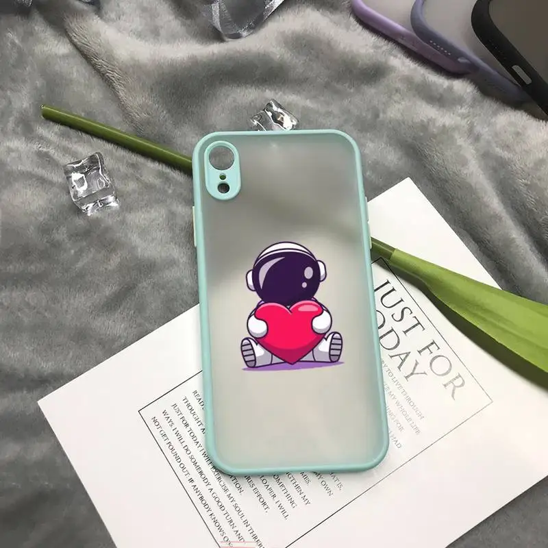 

Durable Cute Astronaut Phone Clear Case For Iphone 7 8 Plus X Xs Max Xr 11 12 Mini Pro Max TPU Cover