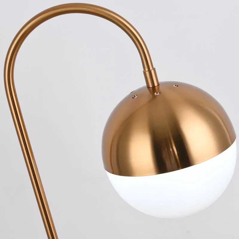 Скандинавские светодиодные настольные лампы современный стеклянный абажур