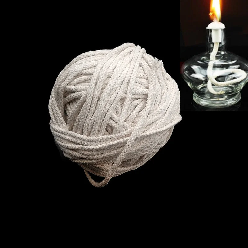 

1M alcohol lamp cotton wick Pure cotton Resistant to burning for Kerosene lamp torch oil wine bottle laboratory Alcohol Wick