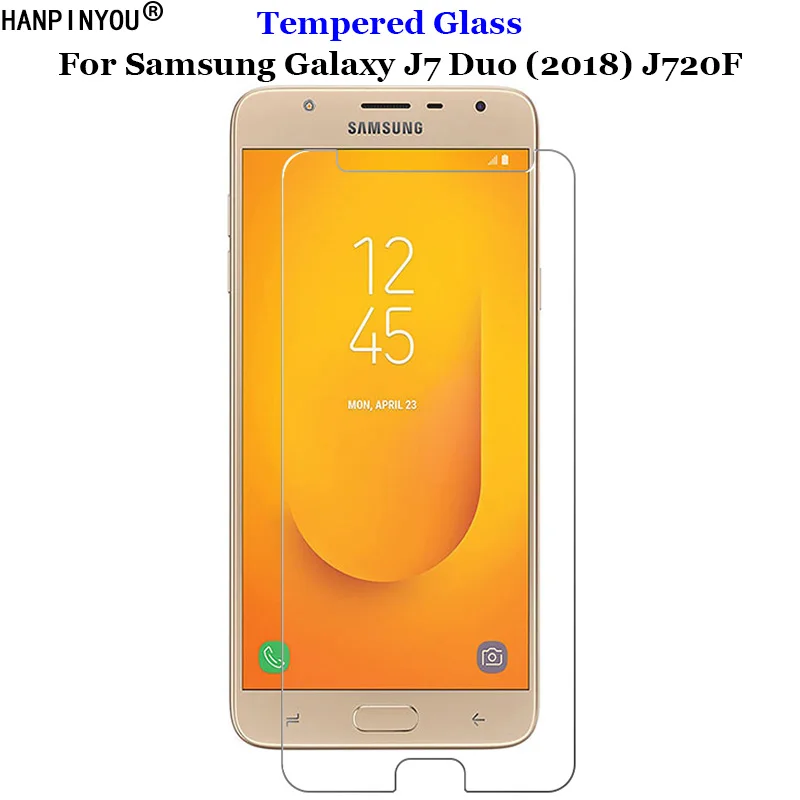 Для Samsung Galaxy J7 Duo закаленное стекло 9H 2.5D Премиум Защитная пленка для экрана (2018) J720 5