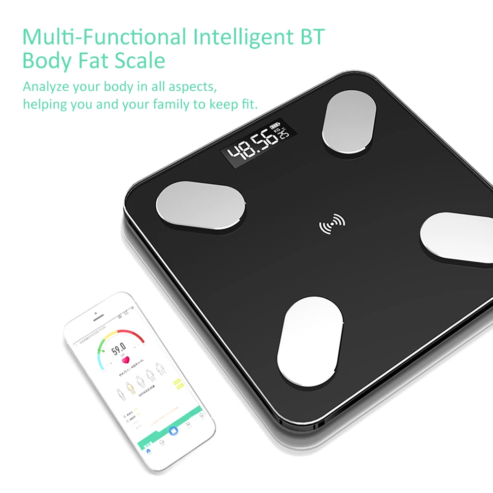 Фото Многофункциональные электронные цифровые весы с Bluetooth Интеллектуальный