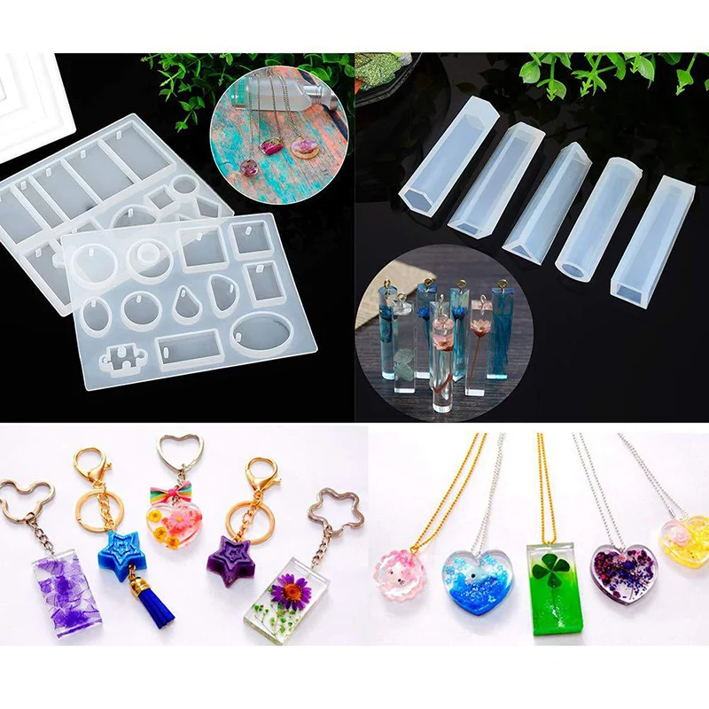 

229Pcs Diy Jewelry Casting Molds Tools Set More 9 Silicone Jewelry Resin Molds With 70 Designs 1 Earring Molds With 25 Designs