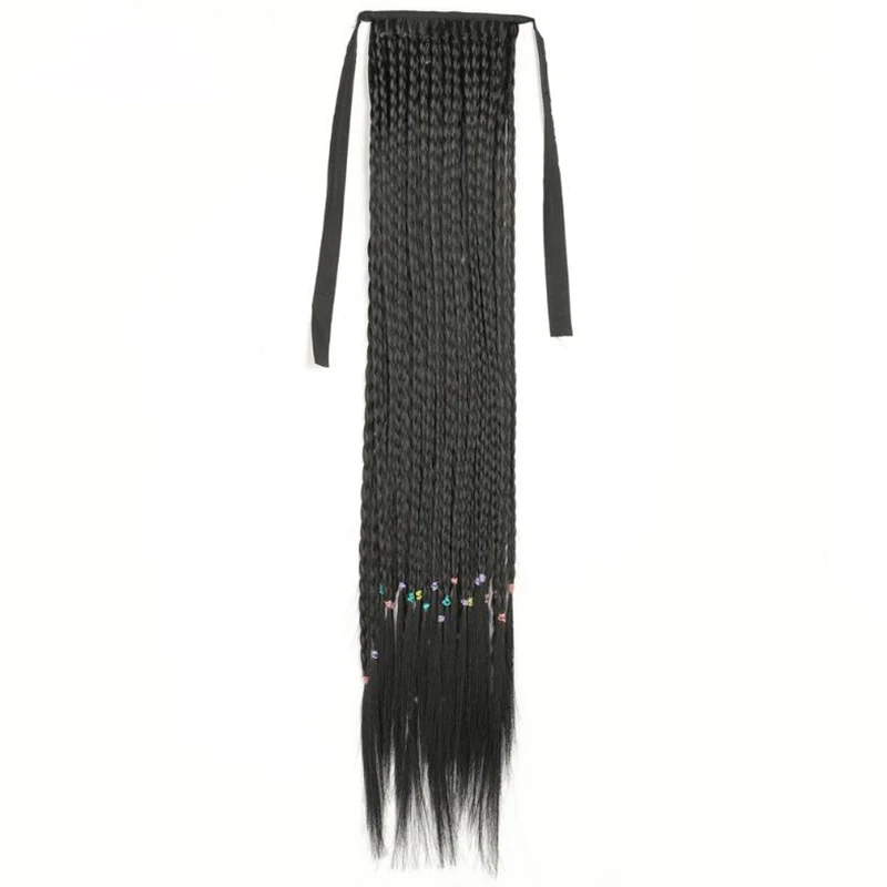 Волнистый хвостик для девушек Длинные косички хвостика аксессуары наращивания