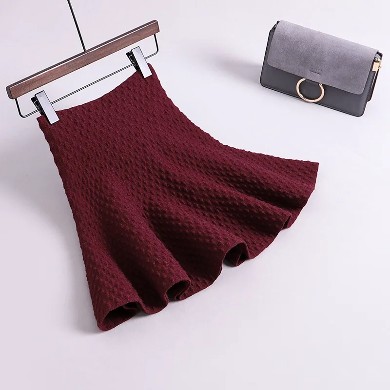 

Faldas Mujer Moda 2019 Vintage A-Line Mini Skirts Womens Solid Elegant Women Skirt High Waist Tutu Skirts Jupe Femme Saia Outfit
