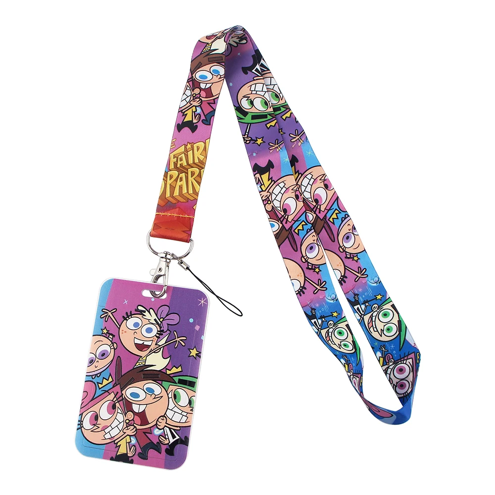 ER545 мультфильм покровителя шейный ремешок для ключей ID карты Мобильный телефон