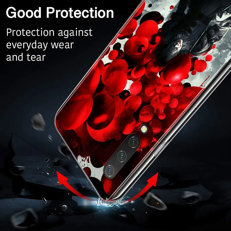 

Clown Terror IT for Xiaomi Mi11 10T Note10 Ultra 5G 9 9T SE 8 A3 A2 6X Pro Play F1 Lite 5G Transparent Phone Case