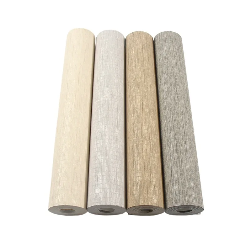 Нетканые обои современная простая однотонная одежда Японский белье спальня