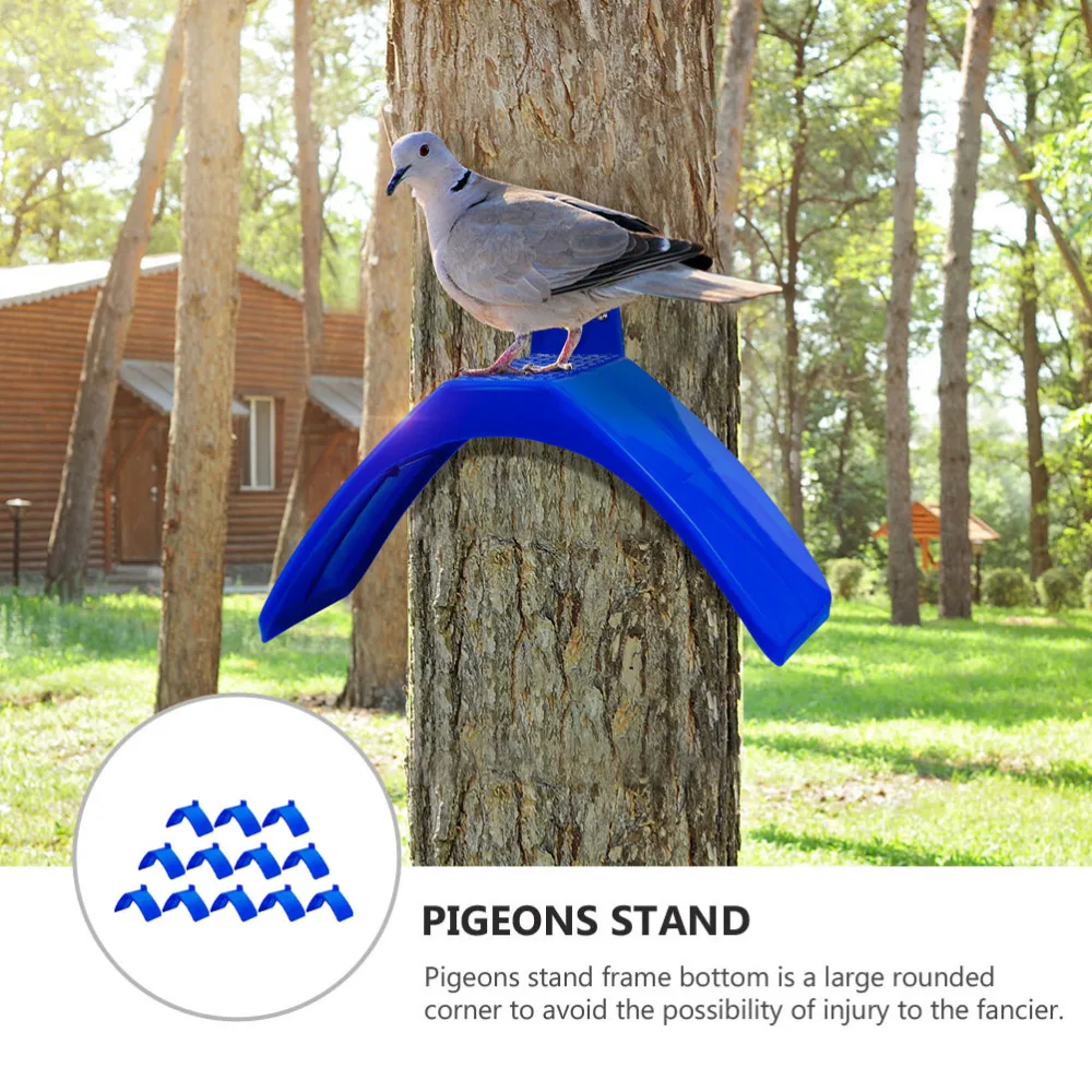 

12Pcs Professional Pigeon Perches Wall-mounted Dove Rest Stand Pet Bird Supplies