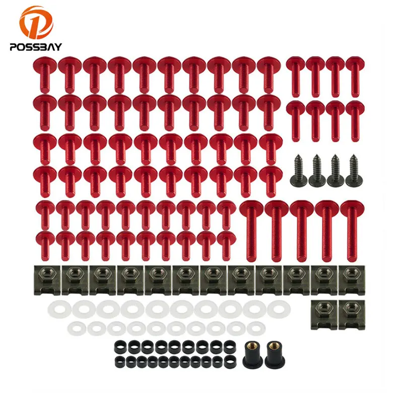 

Мотоциклетные аксессуары 155 шт. Комплект болтов обтекателя комплект винтов кузова для Honda CBR 600RR Suzuki Yamaha Aprilia MV Kawasaki Suzuki
