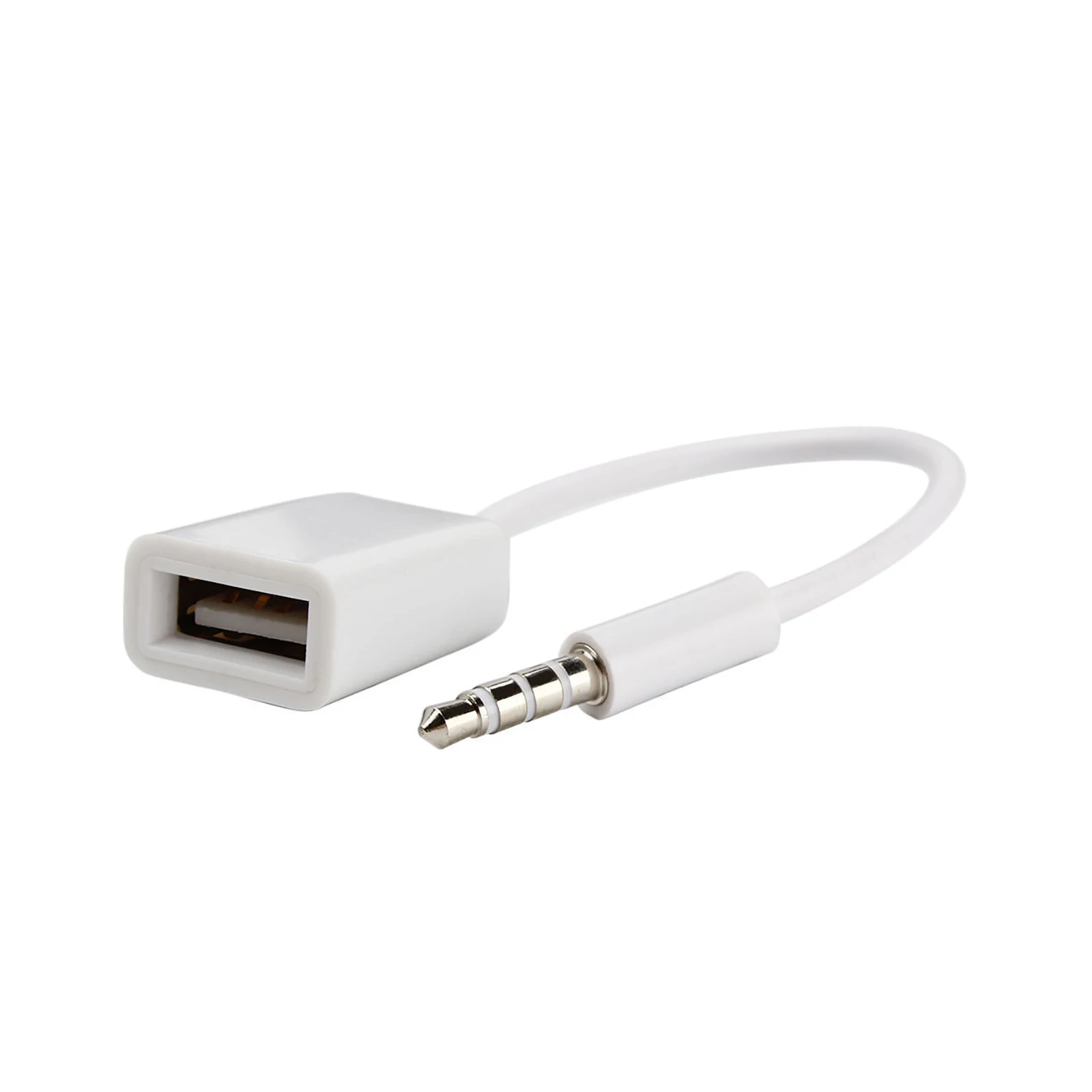 

Автомобильный MP3 3,5 мм штекер AUX аудио разъем к USB 2,0 гнездовой конвертер кабель для наушников кабель шнур высокое качество ПВХ Автомобильная ...