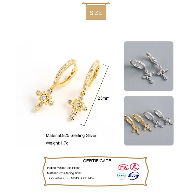 Женские серьги-кольца Elfoplatasi серьги из настоящего стерлингового серебра 925 пробы