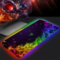 razer mouse pad rgb gaming accessories table pc gamer completo computer keyboard mousepad led backlit carpet cs go lol desk mat