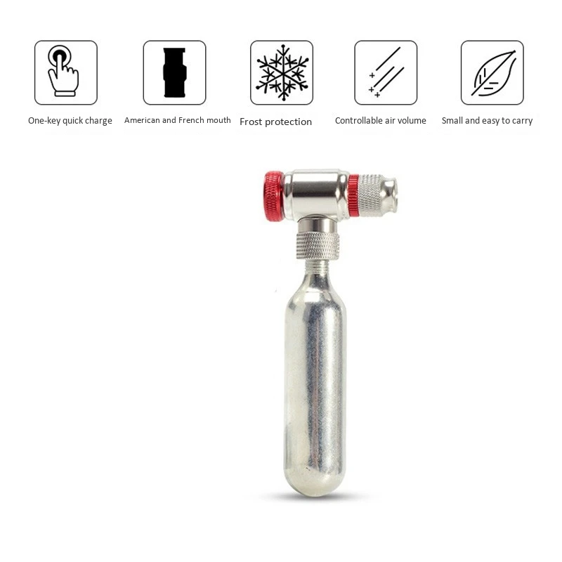 

Portable Mountain Bike Pump Gas Nozzle Bicycle Fast Inflator Inflatable Head Adapter Riding Emergency Accessories