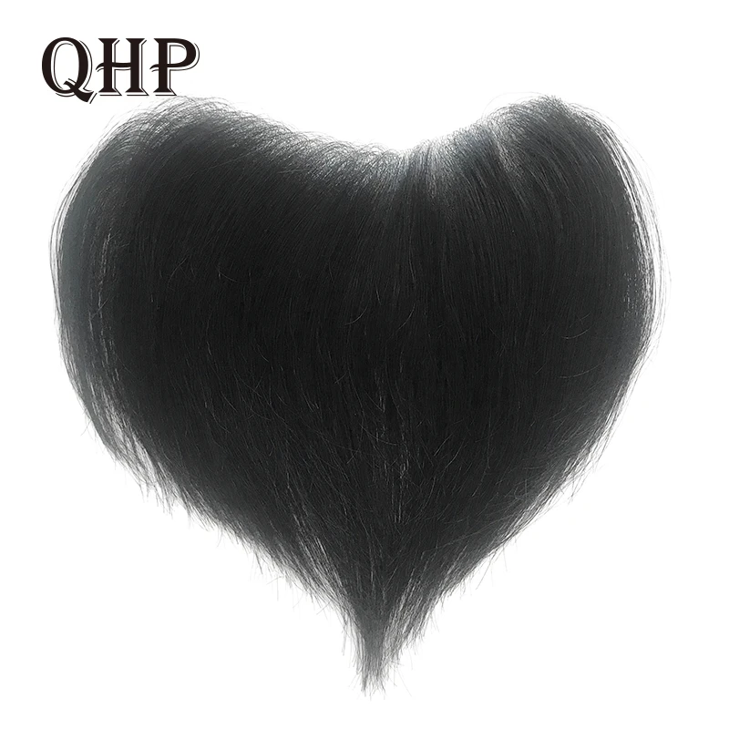 Мужской парик 4,5x15,5 см 100% индийские человеческие волосы для мужчин парик с V-образной петлей 6 дюймов короткие волосы Remy 0,12-0,14 мм тонкая кожа П... от AliExpress WW
