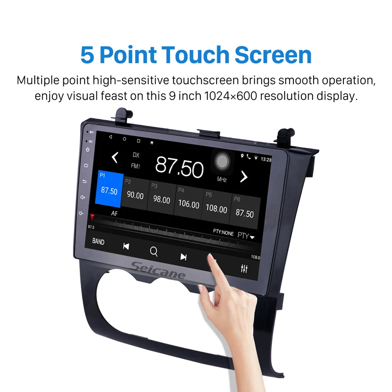 Seicane 9 inch GPS Radio Multimedia Player Android 8.1/9.0 for Nissan Teana ALTIMA Manual A/C 2008-2012 WIFI FM USB Bluetooth | Автомобили