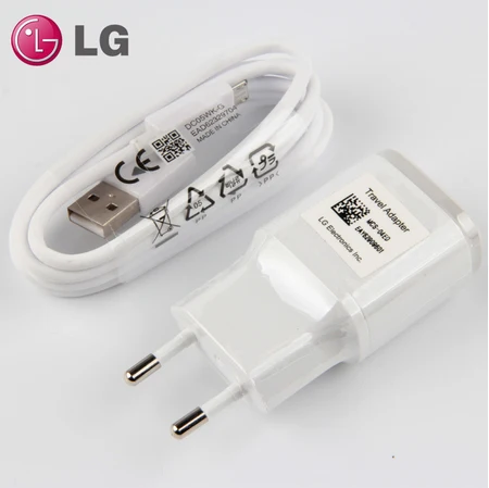 

Оригинальное быстрое дорожное зарядное устройство LG G5 с европейской вилкой, USB-кабель для LG Nexus G5 V30 V20 G6 F800 F700 H860N H990N, фотоустройство с Type-C