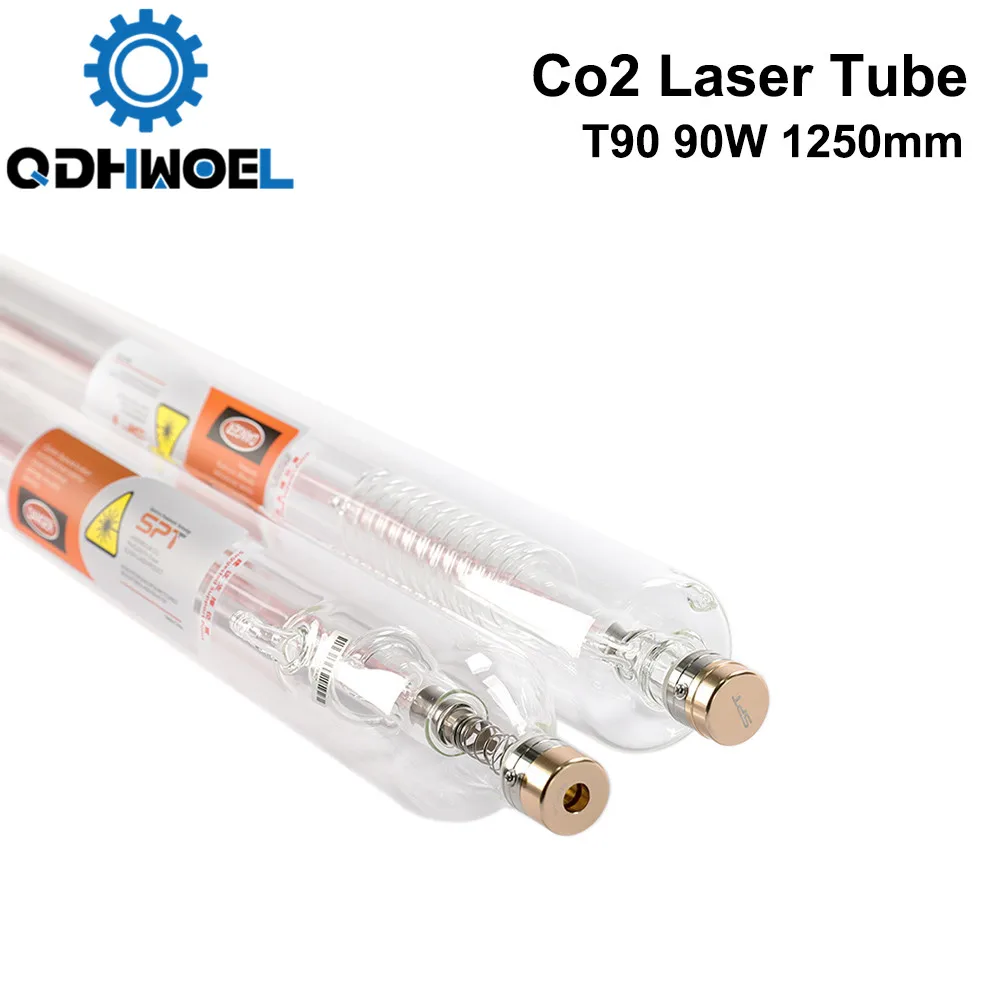QDHWOEL T90 Co2 лазерная трубка мощность 90 вт длина 1250 мм диаметр. 80 для лазерной лампы