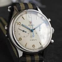 antique 1963 sapphire chronograph watch men pilot seagull movement st1901 watch hand wind mechanical military watches mens 2020