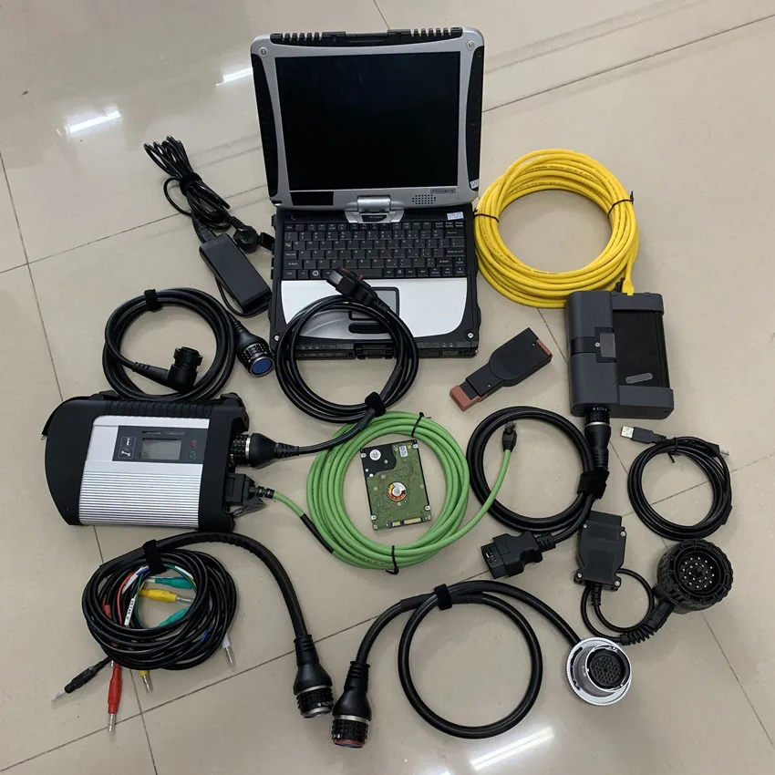 Диагностический инструмент MB Star C4 для BMW ICOM A2 установлен с жестким диском ТБ