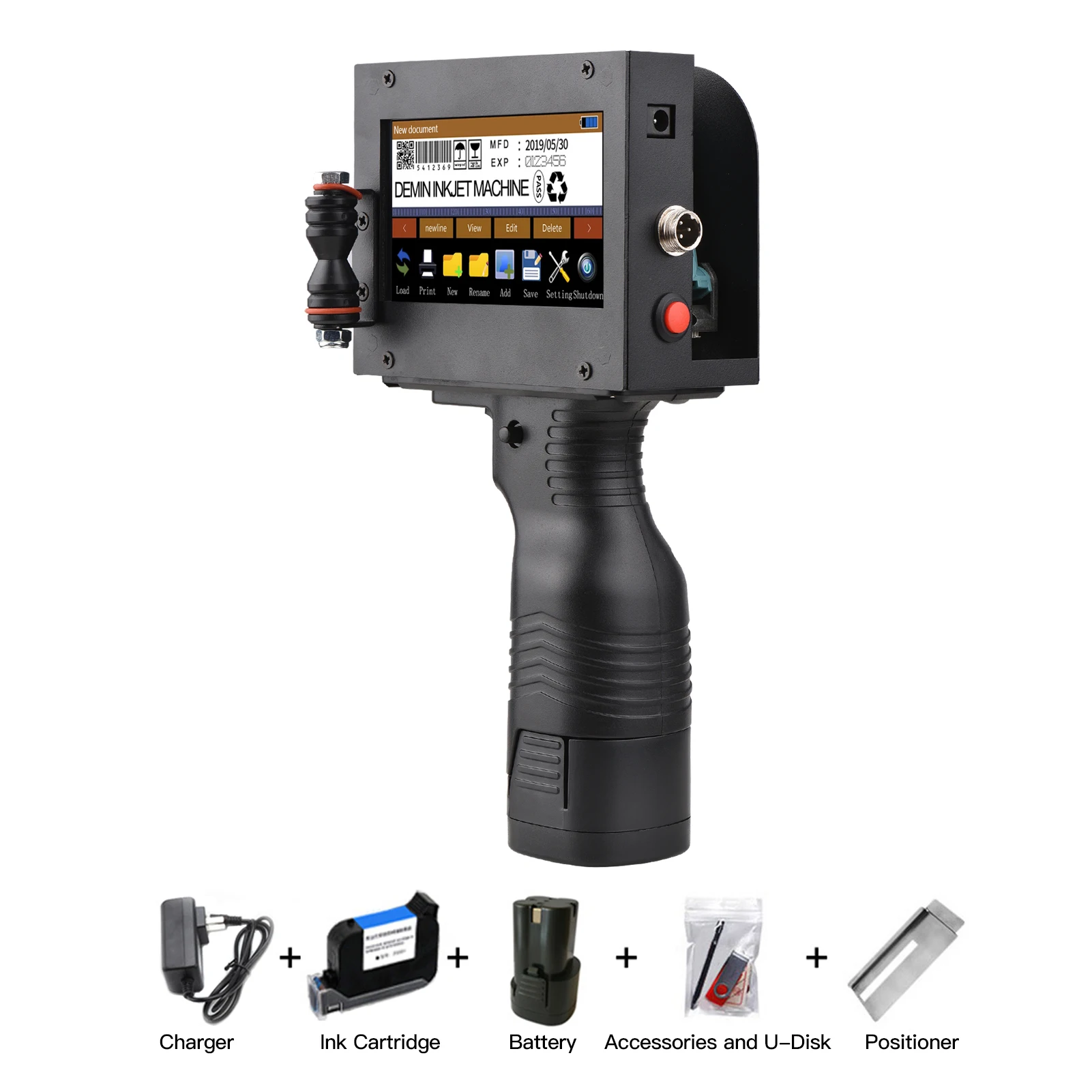 Handheld Printer Portable Inkjet Code with 4.3 Inch LED Touchscreen Quick-Drying Ink | Компьютеры и офис