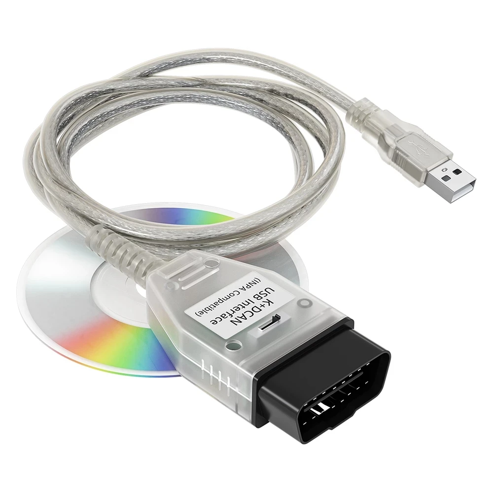С чипом FTDI INPA K DCAN для BMW 1998 2013 OBD2 20PIN кабель диагностический инструмент + Поддержка