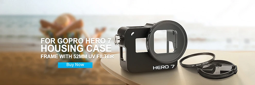 Защитный чехол с ЧПУ из алюминиевого сплава для GoPro Hero 7 6 5 черный с 52 мм УФ-линзой для Go Pro Hero 7 6 аксессуары