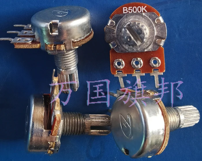 

10 шт./лот WH148 потенциометр B500K it три фута 3 фута короткий хвостовик 15 мм