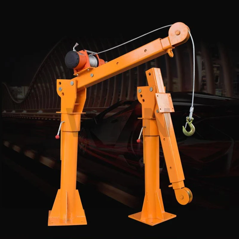 Маленький автомобильный кран грузовик 0 5 тонны самосборный Автомобильный Кран 12