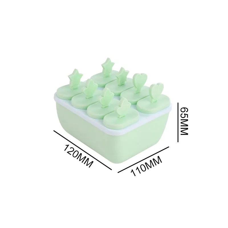 

Lolly Mould Tray Pan Kitchen 8 Cell Frozen Ice Cube Molds Popsicle Maker DIY Ice Cream Tools Cooking Tools