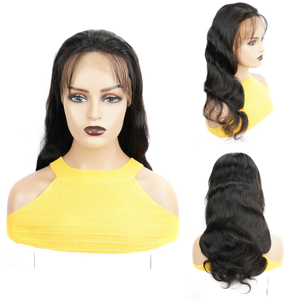 Парики из человеческих волос на сетке для чернокожих женщин волнистые передние