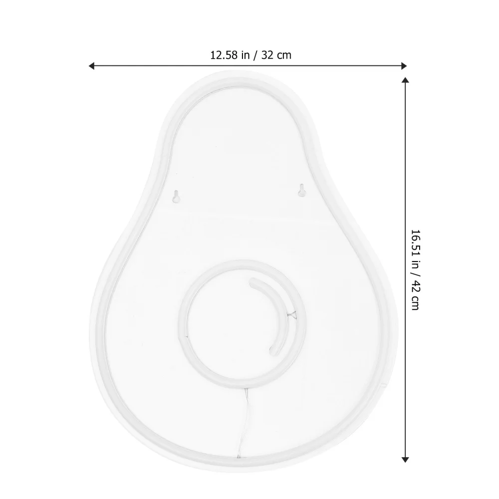 

Avocado Shape Neon Sign Lamp USB Power Supply LED Light Creative Lamp Ornament