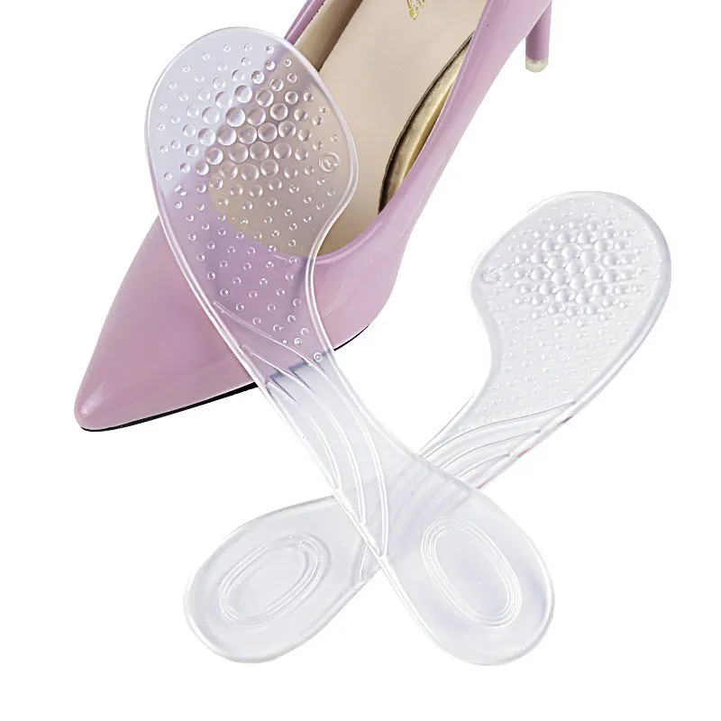 

Invisible Seven-Point Pad High Heel GEL Semi-Pad Particle Transparent Relief Pressure Female Shock Relaxer Women Insoles Solid