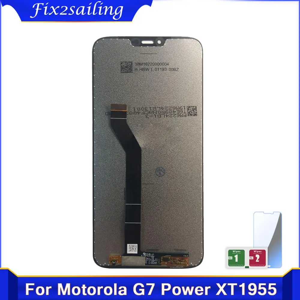 6 2 дюймовый Новый ЖК дисплей для Motorola Moto G7 Power XT1955 сенсорный экран Сенсорная