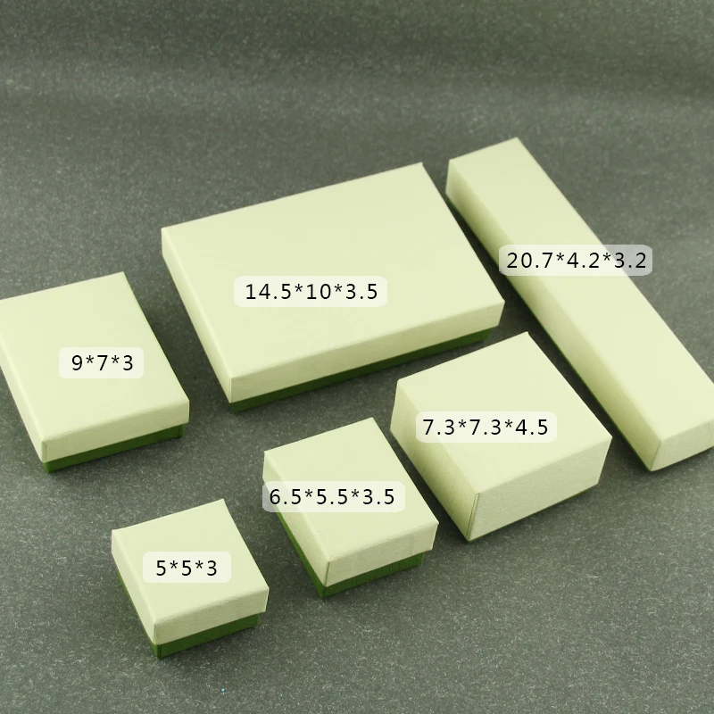 50 шт./лот цветной органайзер для ювелирных изделий коробка хранения колец серег